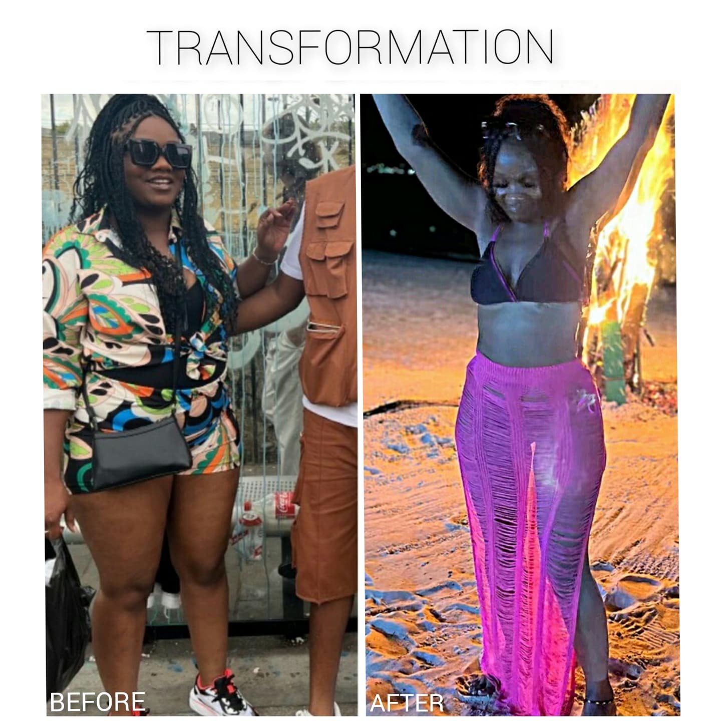 AlphaBodies body transformation result